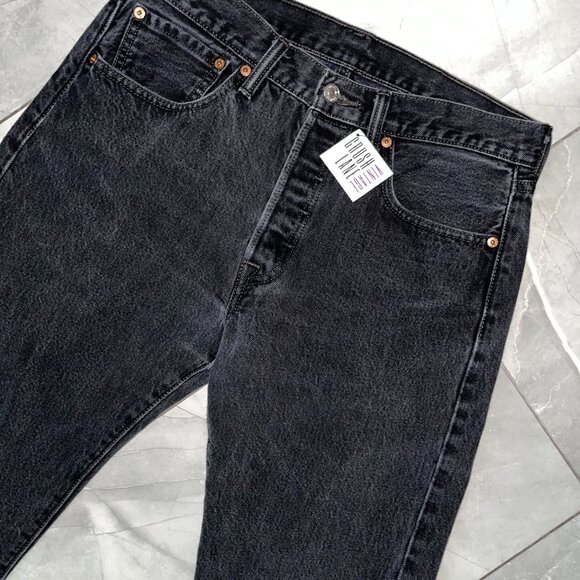 Vintage Levi Strauss Black Relaxed Button Fly Jeans 31 x 32 - Picture 6 of 9